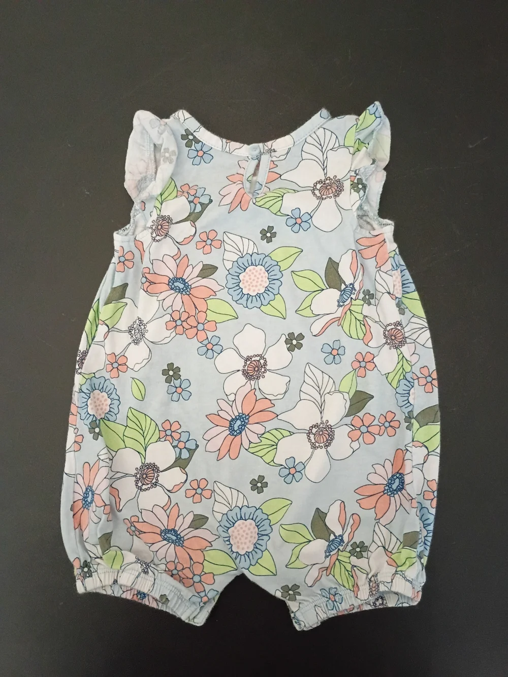 Just One You Made by Carter's Baby Girls One-Piece Sleeveless Romper - Light Blu